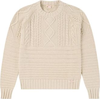Amundsen & Scott Womens Old Salt Long Sleeve Sweater In Natural