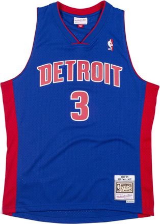 Mitchell & Ness NBA Swingman Jersey Detroit Pistons 2003-04 Ben Wallace Blue Red SMJYAC19108-DPIROYA03BWA