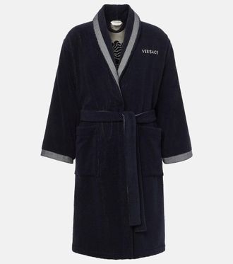 Versace Medusa cotton terry robe