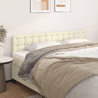 vidaXL Testiere 2 pz Crema 100x5x78/88 cm in Similpelle - Vidaxl