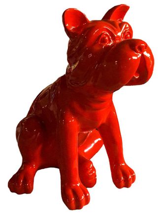 Schubiger M&ouml;bel Skulptur Rote Bulldogge