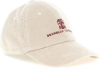 Brunello Cucinelli Corduroy Baseball Cap - Cream