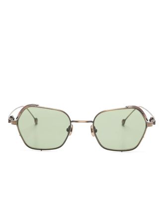 Matsuda geometric-frame sunglasses - Brown