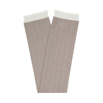 Brooks Brothers Chevron Wool Scarf - male - Brooks Brothers - Winter Scarves - Brown - ONE SIZE - Accessories
