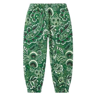 Etro Floral Paisley Joggers - male - Etro - Sweatpants - Green - 14 Y - Kids