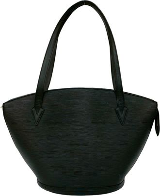 Louis Vuitton Black Epi Leather Shoulder Bag Tote Bag (Pre-Owned)