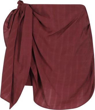 Isabelle Blanche Mini Rok met Strik - Dames - Korte rokken - Rood - M - Rokken
