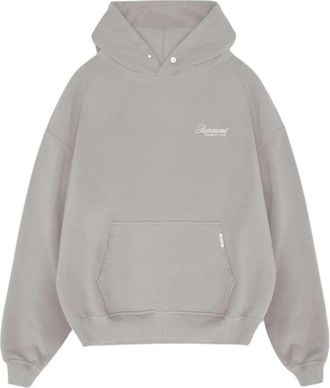 Represent Club Script Hoodie Iconische Stijl - Heren - Hoodies - Grijs - XL - Katoen - Hoodies & sweatvesten