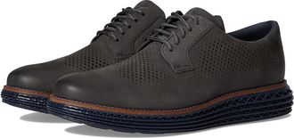 Cole Haan Original Grand 2.0 Oxford Mens Lace Up Wing Tip Shoes Raven Nubuck/Midnight Moon : 10.5 D - Medium, Leather