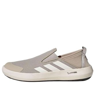 adidas Terrex Boat Slip-On Climacool Shoes Chalk White Semi Impact Orange JR2653