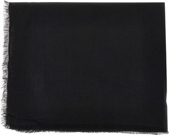 Emporio Armani Jacquard logo modal-blend shawl Woman One Size
