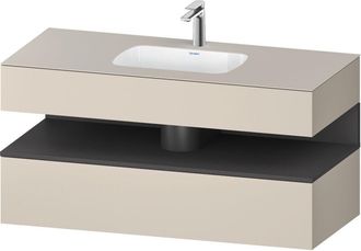 Duravit Qatego Lavabo Encastrado Con Base De Lavabo Consola, - Duravit