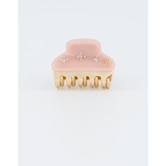 Alexandre de Paris Vendome Soleil Levant Acetate And Crystals Hair Claw Clip in Pink at Nordstrom