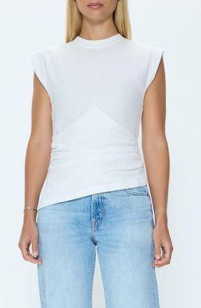 Pistola Denim Nya Ruched Muscle T-Shirt in Le Blanc at Nordstrom, Size X-Small