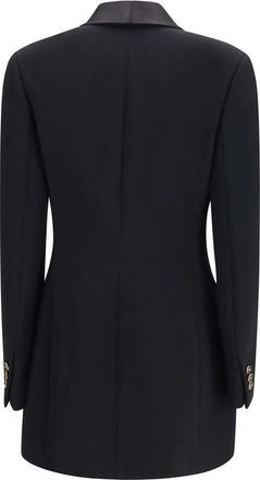 Versace Womens Black Wool Oves Aries Blazer Clothing