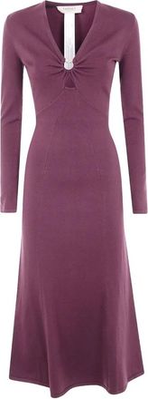 Twinset Stijlvolle Jurkenset voor Vrouwen - Dames - Casual kleedjes - Paars - S - Kleedjes