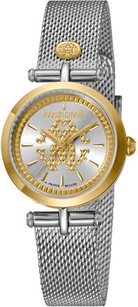Roberto Cavalli by Franck Muller Quartz Silver Dial Ladies Watch IQLFAN-IFACE-FM482
