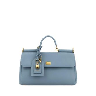 Dolce & Gabbana Dolce & Gabbana Light Blue Leather My Sicily Handbag