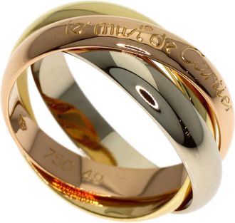 Cartier Pink Gold White Gold Yellow Gold Yellow Gold (18K) Pink Gold (18K) White Gold (18K) Band Ring (Pre-Owned)