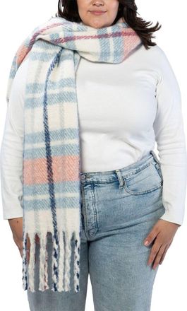 MARCUS ADLER Plaid Scarf