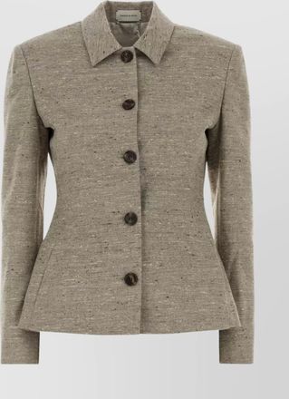 Magda Butrym silk cashmere fitted blazer