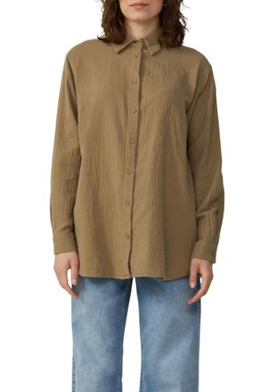 QS by s.Oliver Hemdbluse aus luftiger Musselinqualit&auml;t