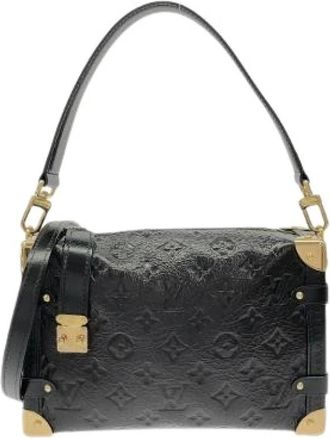 Louis Vuitton Pre-owned Monogram Empreinte Side Trunk Schoudertas - Dames - Vintage Handtas - Zwart - ONE Size - Leer - Vintage