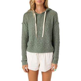 O'Neill Jayne Cotton Blend Slub Hoodie in Sea Spray at Nordstrom, Size Small