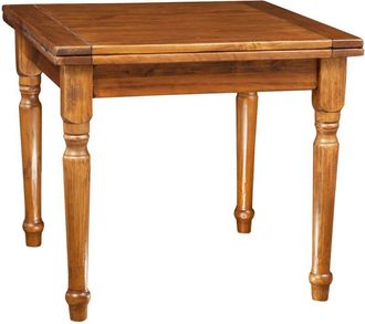 Biscottini International Mesa De Madera Maciza 90 X 90 Cm Mesa De Comedor Y Cocina Mesa Extensible Mesa Cuadrada Plegable Artesanal Country Made In Italy