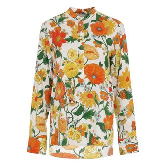 Stella McCartney Stella McCartney, Shirts, female, Multicolor, Size: M Printed Viscose Shirt