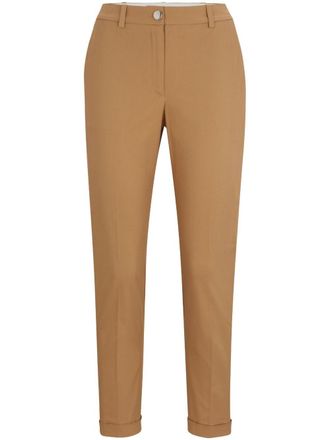 BOSS Tachinoa straight-leg trousers - Brown