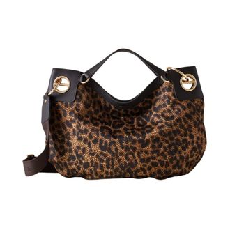 Borbonese Dames, Tassen, Bruin, Maat: ONE Size Leer
