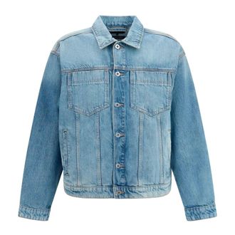 7 For All Mankind Giacca Trucker Rilassata - - Jackets - Uomo - Blu - L