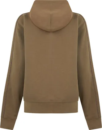 Burberry Mens Hoodie Finch Brown Cotton Jumpers Sweater