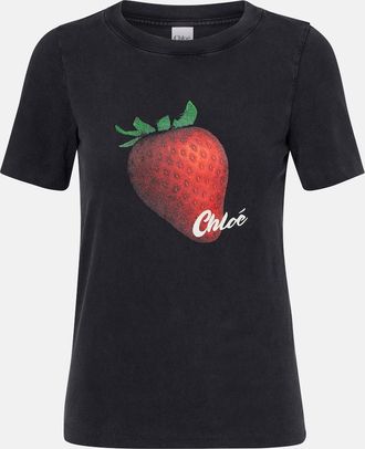 Chlo&eacute; Chlo&eacute; T-shirt in jersey di cotone con stampa