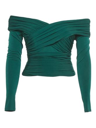 Self Portrait Top met gekruiste bandjes - Blauw