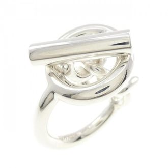 Herm&egrave;s Silver 925 Band Ring (Pre-Owned)