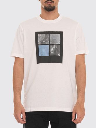 HUGO BOSS T-shirt in cotone a maniche corte con stampa grafica e girocollo