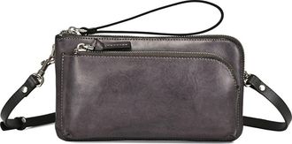 OLD TREND Dahlia Genuine Leather Compact Convertible Crossbody in Grey at Nordstrom
