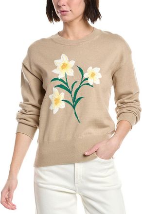 Draper James Daffodil Crewneck Wool-Blend Sweater