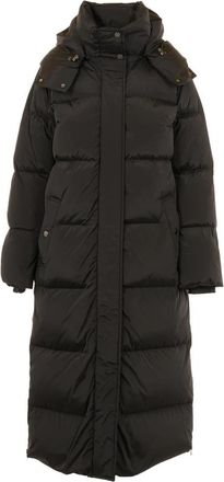 Woolrich Zwarte Lange Parka Jas - Dames - Parka Jassen - Zwart - L - Jassen