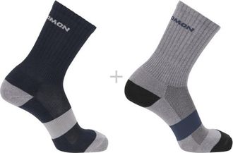 Salomon Evasion Crew 2-Pack Multifunktionssocken - Unisex | grau