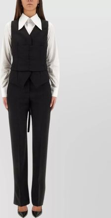 Alexander McQueen tailored layered collared shirt design