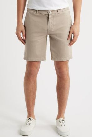 7 For All Mankind Slimmy Slim Fit Chino Shorts in Sateen Sunbuff at Nordstrom, Size 36