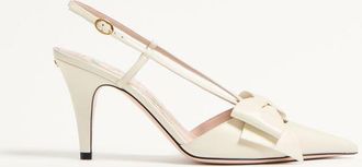 Valentino Garavani Bowow Slingback Pumps In Kidskin 85Mm Wo
