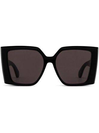 Alexander McQueen Eyewear Zonnebril met oversized montuur - Zwart