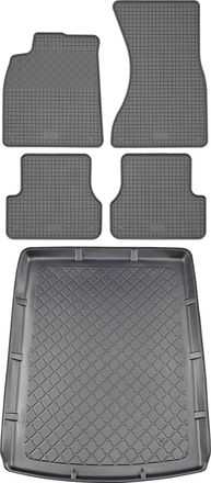 OEM Juego De Alfombrillas De Goma Para Coche Y Maletero Para Audi A6 C7 Avant Kombi (5 Puertas) De Septiembre De 2011 A Agosto De 2018