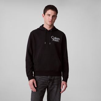 Calvin Klein Hoodie CALVIN KLEIN 400GSM TRRY SPRTSWR, Herren, Gr. XXL, schwarz, Sweatware, Obermaterial: 90% Baumwolle, 10% Polyester, unifarben, B&uuml;ndchen, Sweatsh