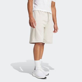 adidas Shorts ADIDAS SPORTSWEAR ESSENTIALS BIG LOGO FRENCH TERRY, Herren, Gr. XXL, N-Gr, grau (wonder alumina, wei&szlig;, normal, gr.), Obermaterial: 55% Baumwoll