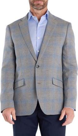 The Savile Row Company Light Grey & Blue Plaid Sport Coat at Nordstrom Rack, Size 42Regular